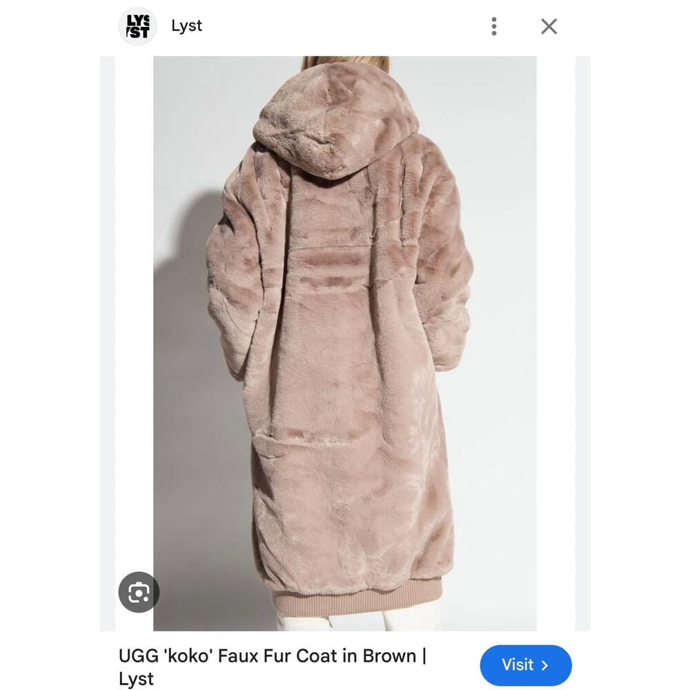 UGG Koko Oversized Faux Fur Coat. Size Medium. So Soft and Warm. - Picture 5 of 15